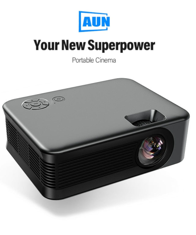 Portable 4K Mini Projector for Bedroom