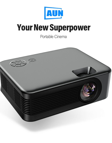 Portable 4K Mini Projector for Bedroom