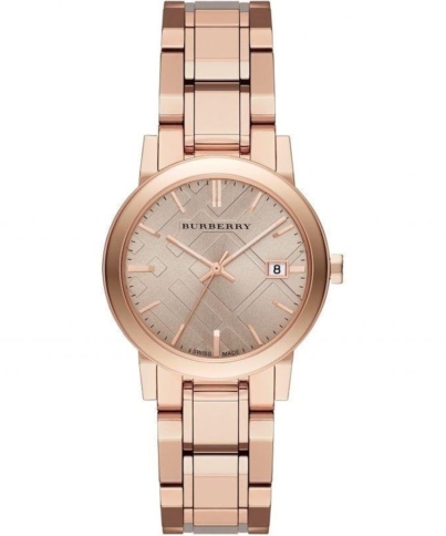Burberry BU9135 Brown Rose Gold Stainless Steel Analog Quartz Women's Watch