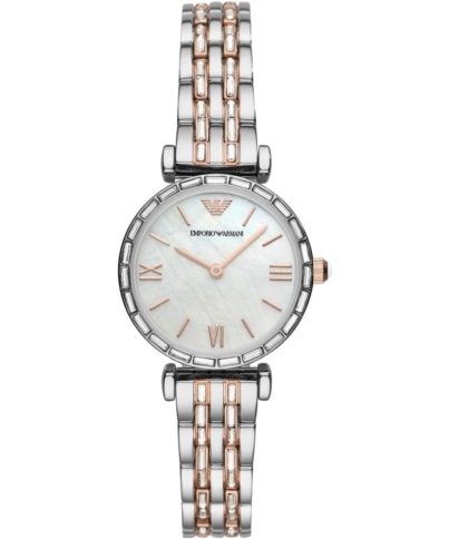 Emporio Armani AR11290 Gianni T-Bar Mother Of Pearl Ladies Watch