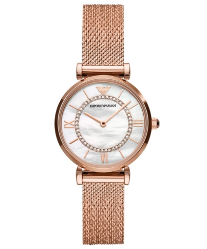 Emporio Armani AR11320 Rose Gold Gianni T-Bar Ladies Watch