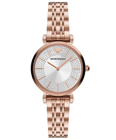 Emporio Armani AR11446 Gianni T-Bar Analog Silver Dial Women's Watch