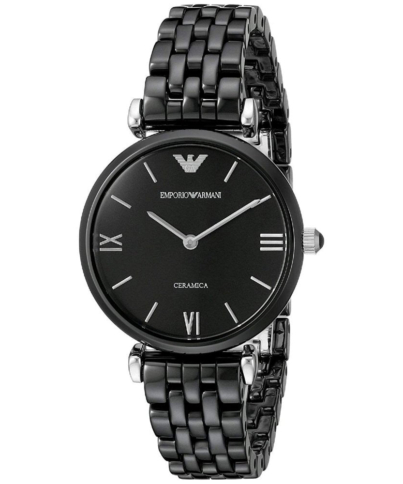 Emporio Armani AR1487 Black Ceramic Ladies Watch