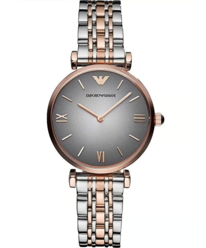 Emporio Armani AR1725 Ladies Watch Gianni T-Bar Two Tone