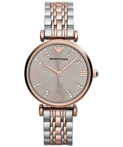 Emporio Armani AR1840 Two Tone Gianni Stainless Steel Ladies Watch